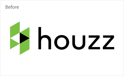 Houzz 世界室內(nèi)空間設(shè)計(jì)平臺(tái)網(wǎng)站新logo設(shè)計(jì)欣賞-舊標(biāo)志