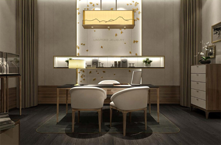 老廟黃金首飾新logo設計,外圓內方的中式韻味logo設計 老廟黃金首飾新logo設計,外圓內方的中式韻味logo設計