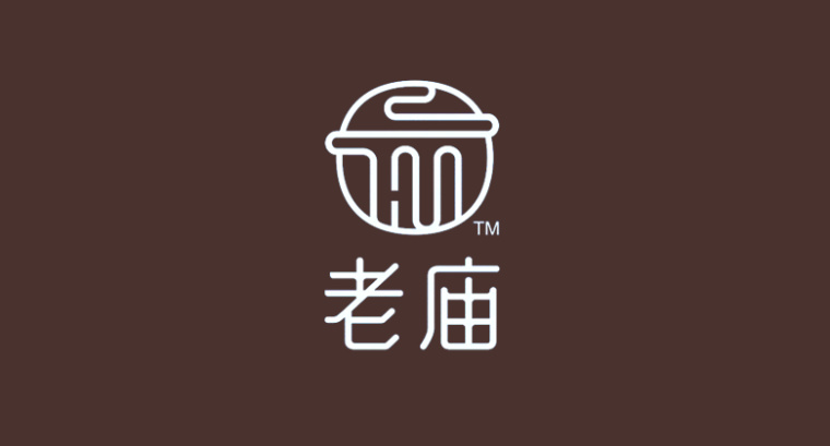 老廟黃金首飾新logo設計,外圓內方的中式韻味logo設計 老廟黃金首飾新logo設計,外圓內方的中式韻味logo設計