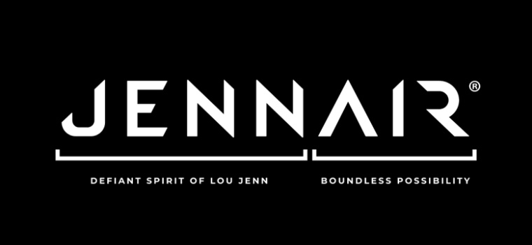 JennAir廚房電器用具品牌LOGO設(shè)計，源自通風(fēng)爐灶和字母J的logo