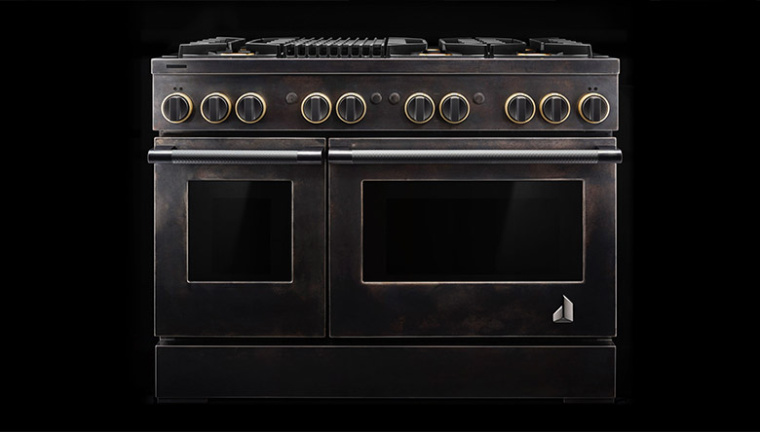 JennAir廚房電器用具品牌LOGO設(shè)計，源自通風(fēng)爐灶和字母J的logo