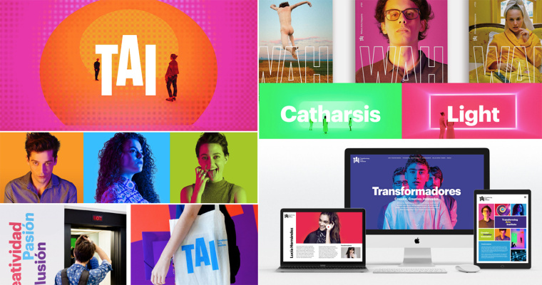 大膽絢麗品牌形象設計-TAI品牌形象設計”明快多彩風“