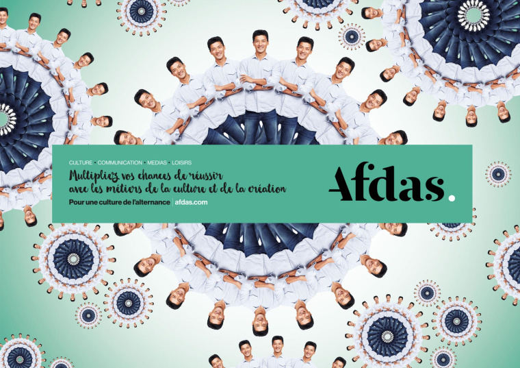 上海廣告公司欣賞：Afdas 人才培訓(xùn)教育機(jī)構(gòu)創(chuàng)意平面廣告設(shè)計(jì)“萬花筒”篇