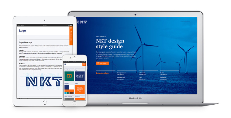 NKT 電線電纜企業(yè)品牌形象設(shè)計(jì)標(biāo)志設(shè)計(jì)VI設(shè)計(jì)，線條連接工業(yè)設(shè)計(jì)風(fēng)格