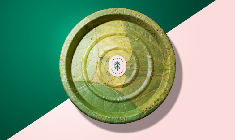 Leafymade有機農(nóng)業(yè)公司“一片樹葉”創(chuàng)意logo設(shè)計，源自自然美麗的設(shè)計