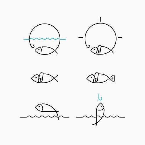 魚俱樂部餐廳動態(tài)logo設(shè)計-上海尚略logo設(shè)計公司欣賞