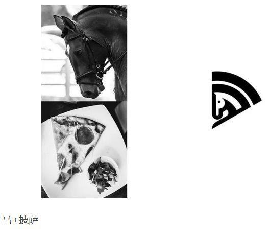 馬+披薩logo設(shè)計
