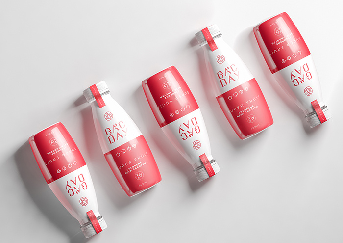 紅白相間風(fēng)格GacDay營(yíng)養(yǎng)保健品品牌設(shè)計(jì)包裝設(shè)計(jì)