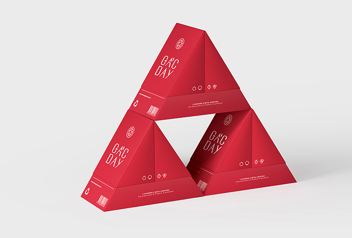 紅白相間風(fēng)格GacDay營(yíng)養(yǎng)保健品品牌設(shè)計(jì)包裝設(shè)計(jì)