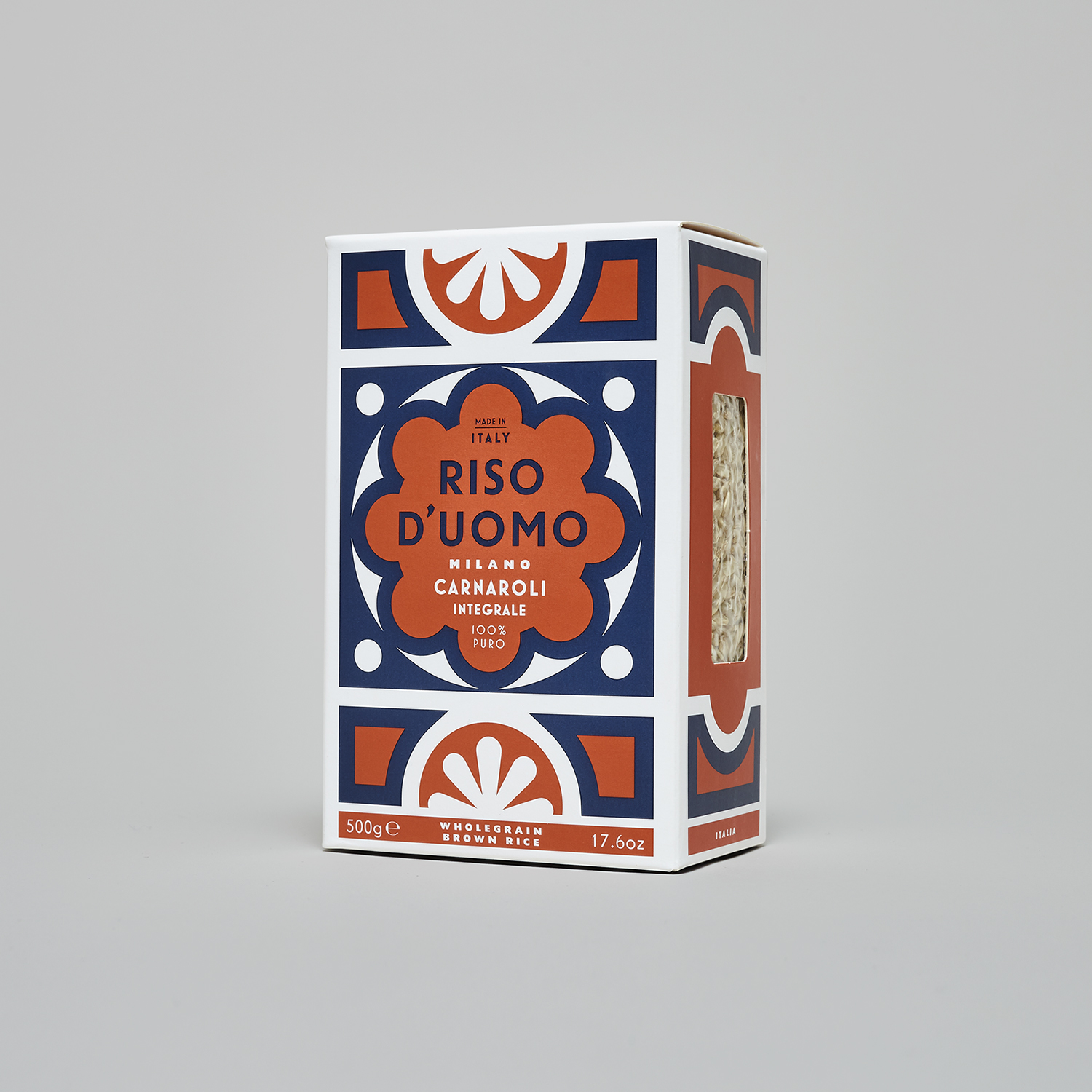 Riso D’uomo 大米包裝設(shè)計,華麗大理石地磚圖案靈感 Riso D’uomo 大米包裝設(shè)計,華麗大理石地磚圖案靈感
