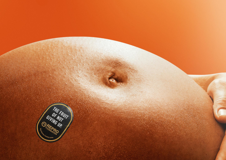 REPRO 公益基金會(huì)鼓勵(lì)生育創(chuàng)意平面廣告設(shè)計(jì)“不放棄的果實(shí)-橙子”篇