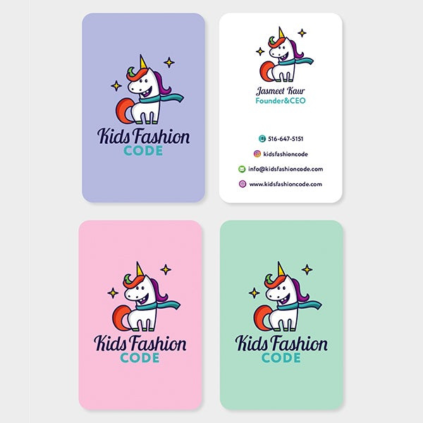 孩子們的時(shí)尚代碼兒童童裝名片設(shè)計(jì)-尚略上海設(shè)計(jì)公司欣賞