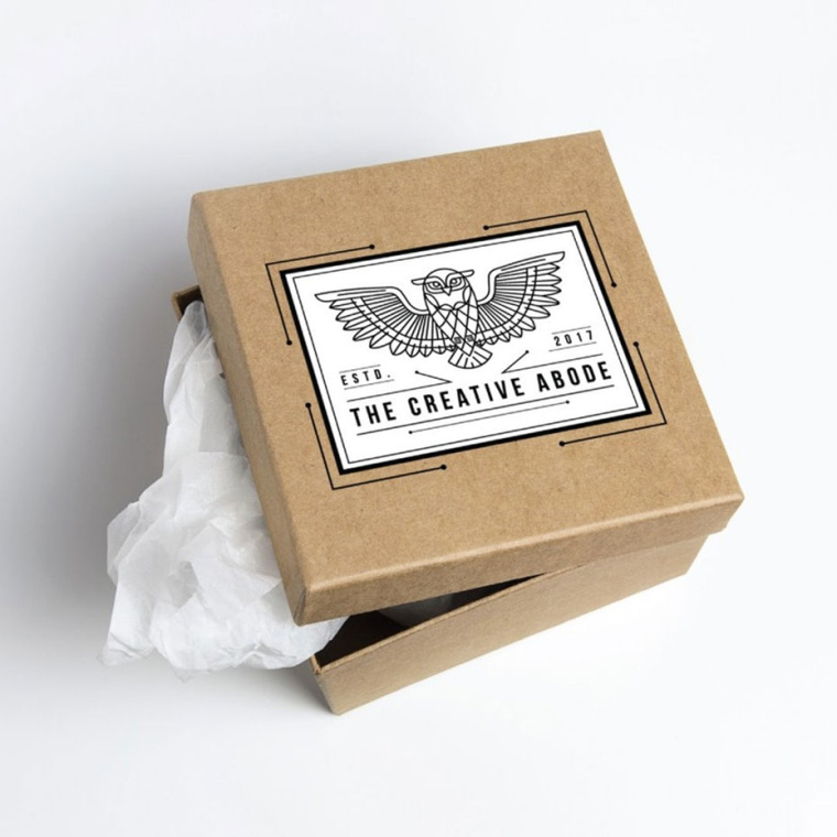 Whooo電子商務(wù)家居用品商店貓頭鷹幾何標(biāo)志logo設(shè)計(jì)