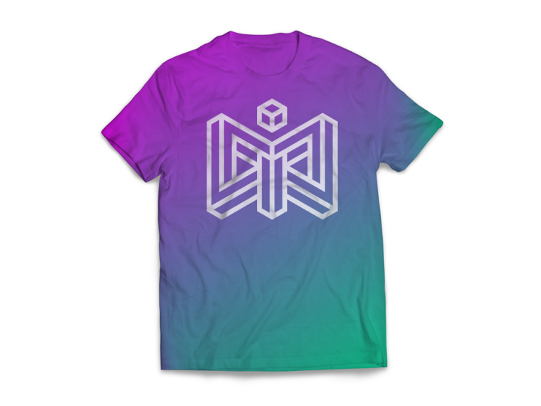 虛擬現(xiàn)實MWI極具未來感的品牌形象VI設(shè)計標志設(shè)計，字母與圖形的多重創(chuàng)意組合