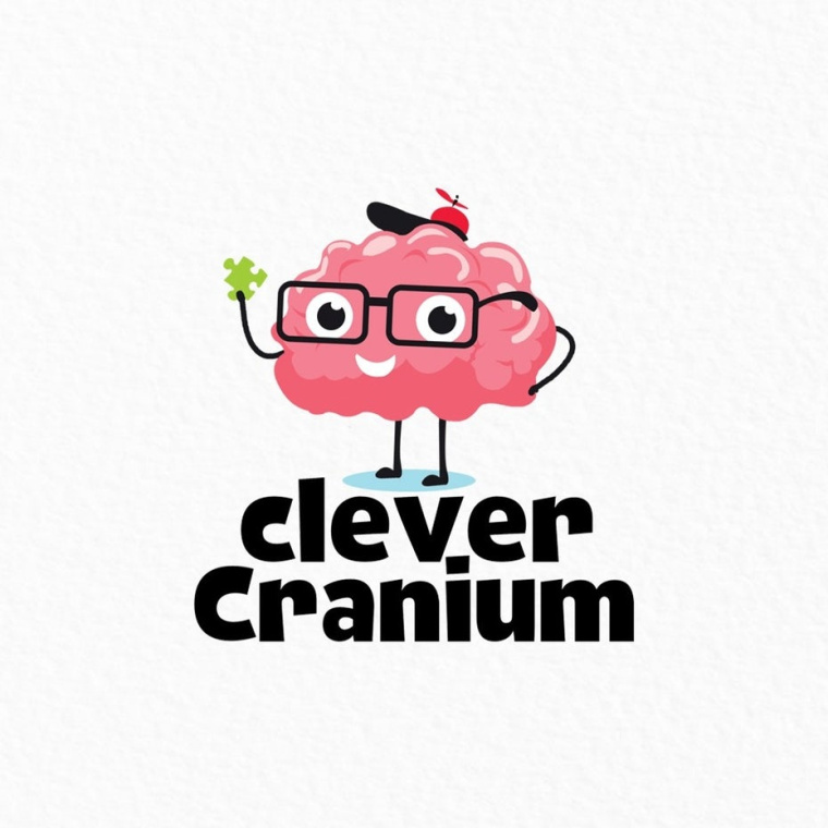 Clever Cranium教育玩具公司logo設(shè)計
