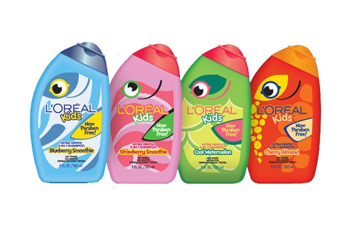 多彩顏色-歐萊雅兒童洗發(fā)水的包裝