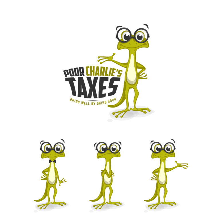 戴眼鏡的蜥蜴的一個被說明的吉祥物標志設(shè)計