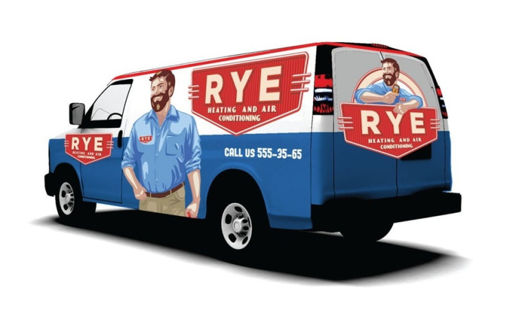 可靠的工人人物標志設(shè)計