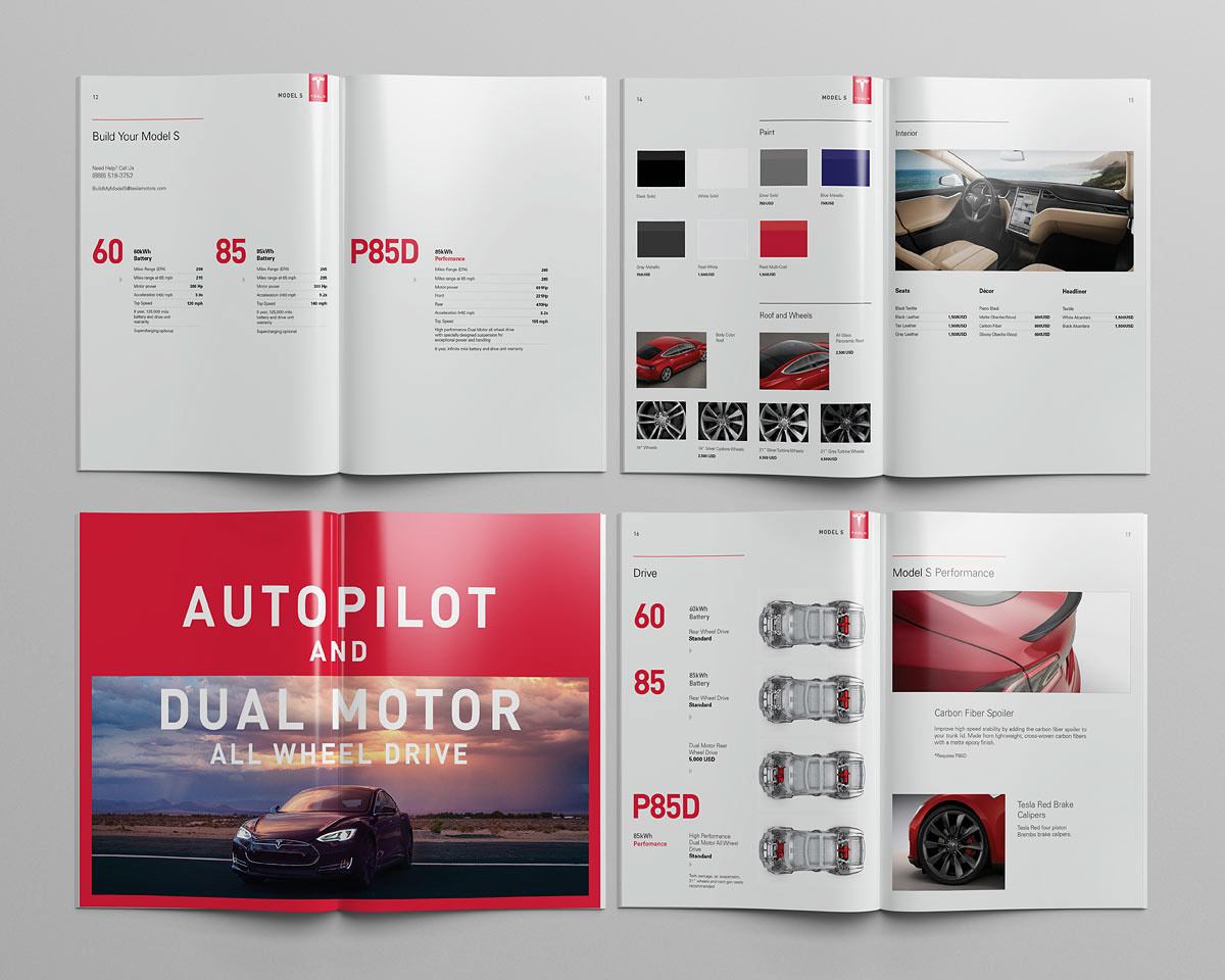 特斯拉Model S與Model XModel X汽車宣傳畫冊設(shè)計(jì)-上海畫冊設(shè)計(jì)公司