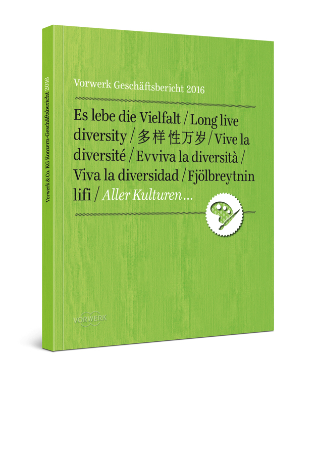 德國福維克（Vorwerk）年度報告宣傳畫冊設(shè)計“多樣性萬歲”