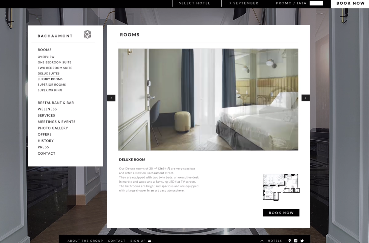 BACHAUMONT巴黎酒店品牌VI視覺(jué)形象識(shí)別設(shè)計(jì)與logo設(shè)計(jì)