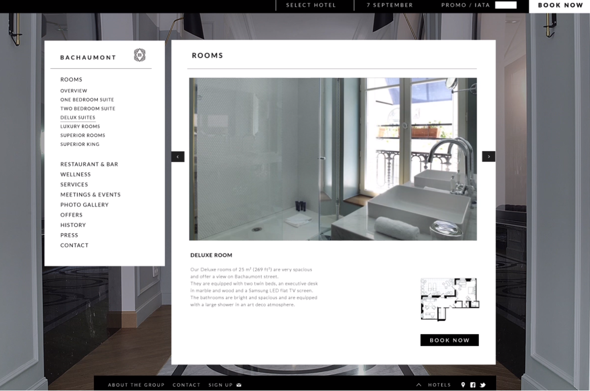 BACHAUMONT巴黎酒店品牌VI視覺(jué)形象識(shí)別設(shè)計(jì)與logo設(shè)計(jì)