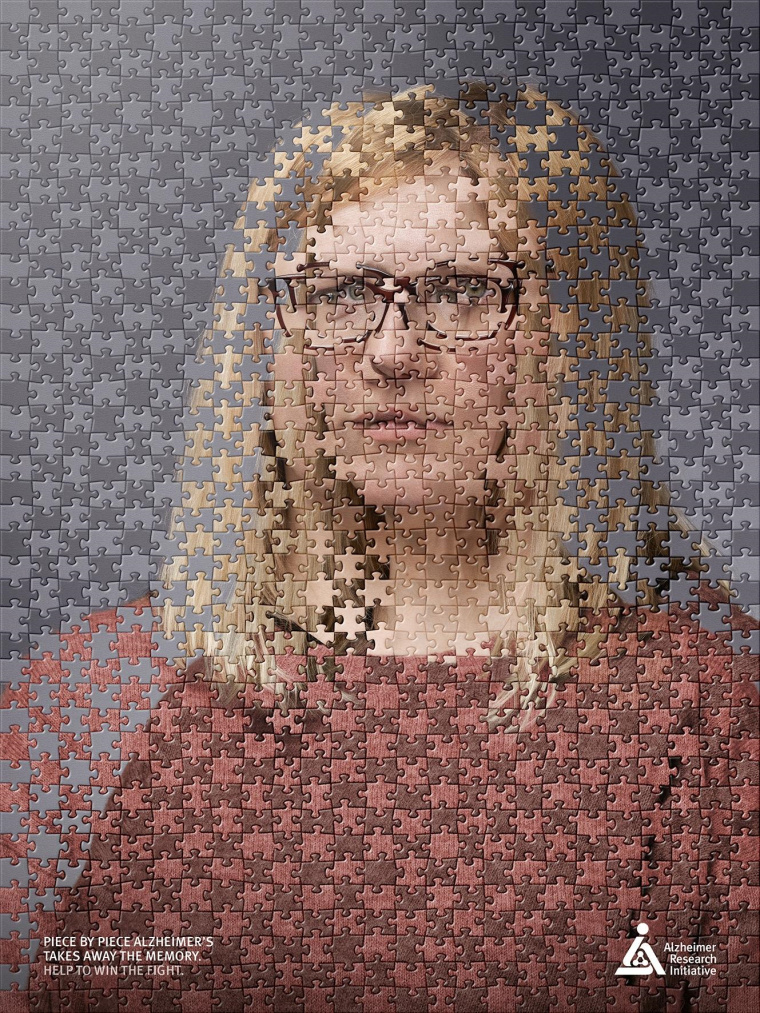 阿爾茨海默氏癥公益創(chuàng)意平面廣告設(shè)計(jì)“記住我”