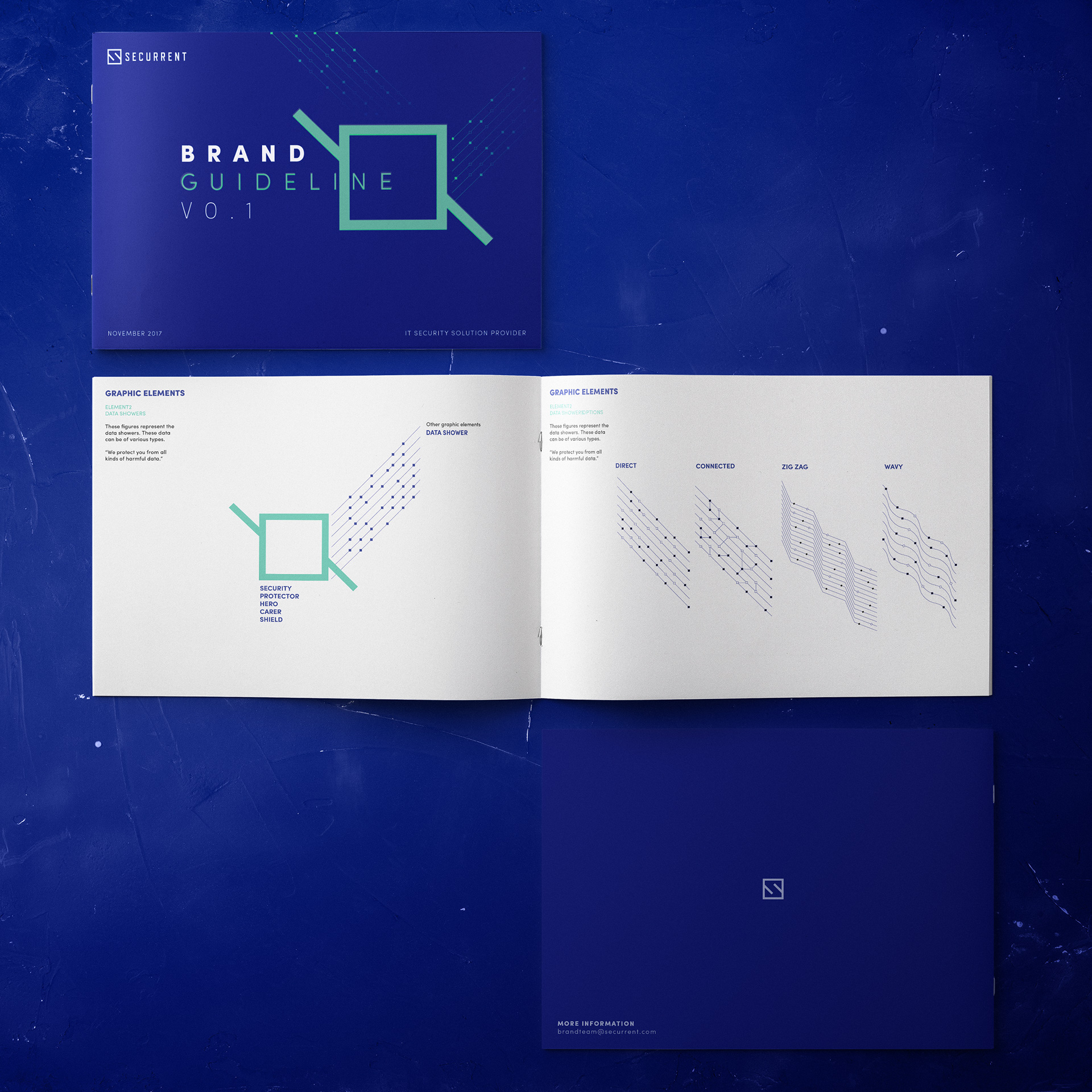 Securrent信息安全運營品牌VI視覺形象識別設計logo設計