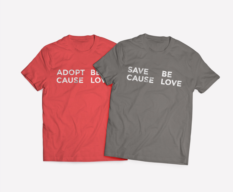 公益機(jī)構(gòu)Give Hope to a Dog品牌形象VI設(shè)計(jì)logo設(shè)計(jì)-孩子與狗的負(fù)空間設(shè)計(jì)