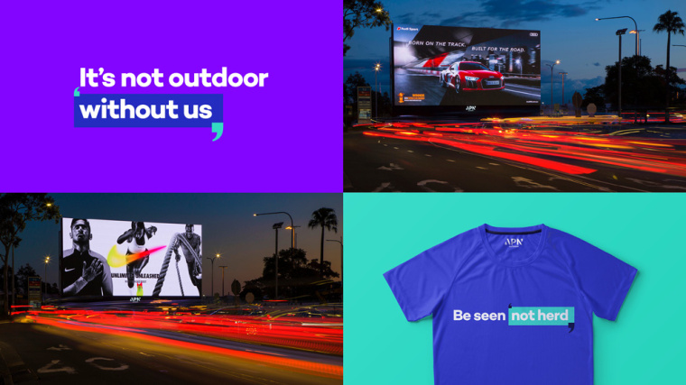 APN戶(hù)外集團(tuán)品牌形象VI設(shè)計(jì)logo設(shè)計(jì)，巧妙地運(yùn)用引號(hào)實(shí)現(xiàn)科技感