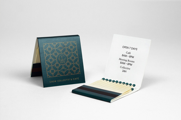 Crew Collective＆cafe品牌形象VI設(shè)計(jì)logo設(shè)計(jì)，現(xiàn)代美學(xué)與傳統(tǒng)設(shè)計(jì)元素相結(jié)合