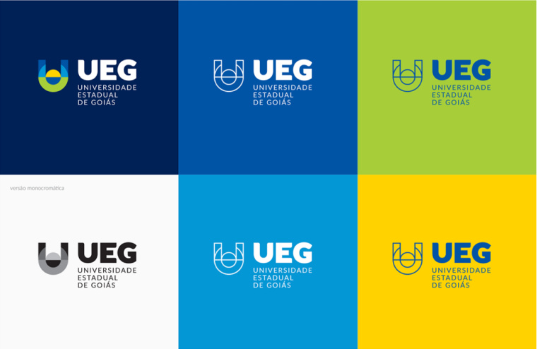 UEG戈亞斯州州立大學(xué)VI設(shè)計(jì)視覺識(shí)別形象設(shè)計(jì)-幾何字母u+圓形風(fēng)格設(shè)計(jì)