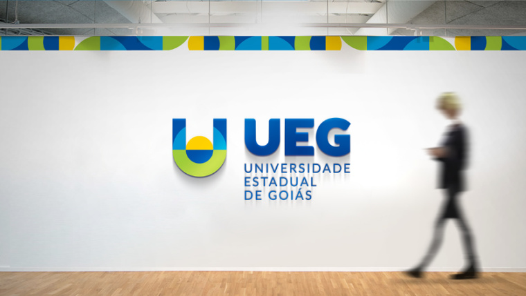 UEG戈亞斯州州立大學(xué)學(xué)校VI設(shè)計(jì)視覺識(shí)別形象設(shè)計(jì)-幾何字母u+圓形矩形設(shè)計(jì)