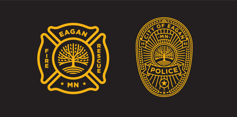 伊根市城市品牌形象重塑設計logo設計vi設計，抽象綠色大樹圖形