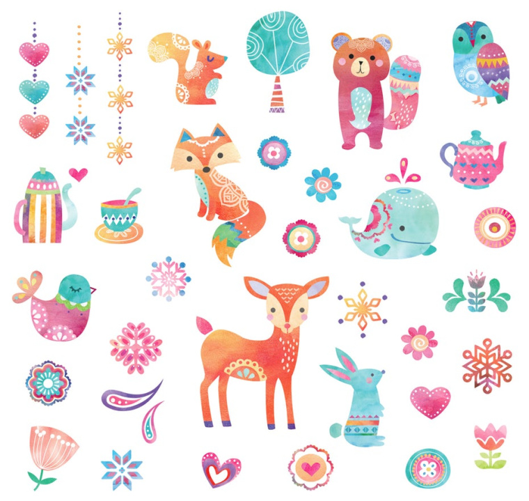 一套北歐動(dòng)物郵票設(shè)計(jì)--上海品牌設(shè)計(jì)公司