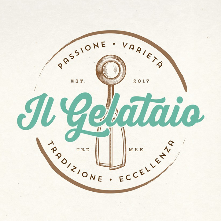 經(jīng)典冰淇淋標志logo設(shè)計-上海logo設(shè)計公司