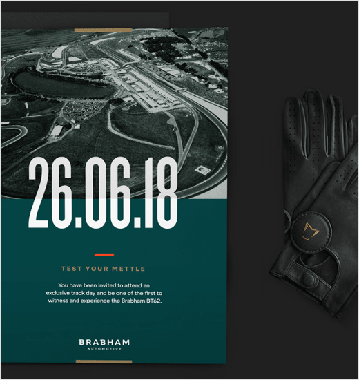 英國跑車汽車品牌Brabham新標識logo設計和品牌形象設計