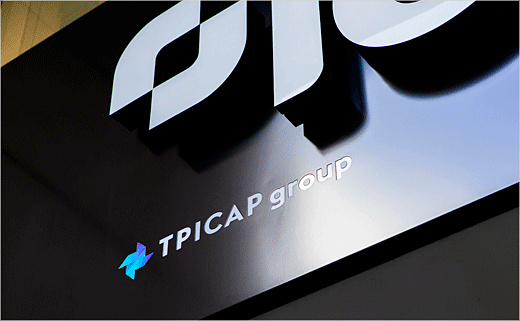 互聯(lián)網(wǎng)股票經(jīng)紀(jì)金融公司TP ICAP新螺旋槳logo設(shè)計(jì)公司vi設(shè)計(jì)