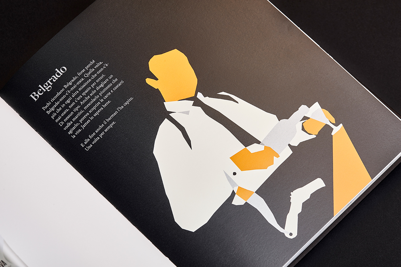 Nuceria Group國外酒文化宣傳畫冊設(shè)計“瓶子里的故事”-詹姆斯英國間諜與伏特加