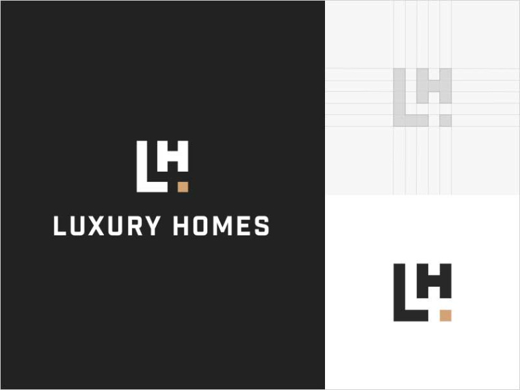 Luxery Homes 建筑標(biāo)志設(shè)計-上海標(biāo)志設(shè)計公司