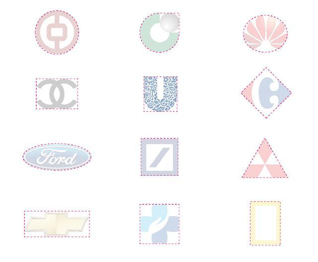 外部幾何結(jié)構(gòu)線logo