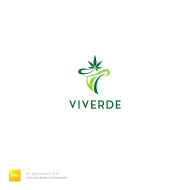 代表健康生活方式的綠色標志logo設(shè)計