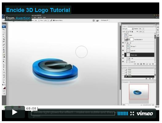 3d Encide logo教程