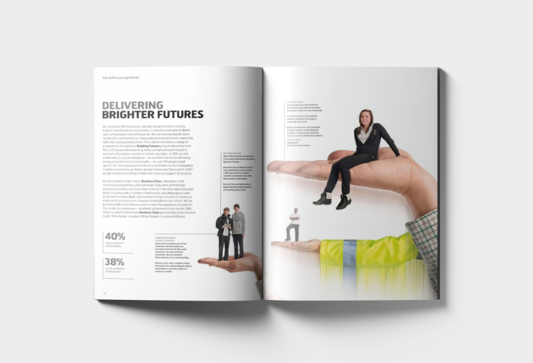 WATES 物流貨運(yùn)工業(yè)集團(tuán)年報(bào)畫(huà)冊(cè)設(shè)計(jì)“速度線條”篇