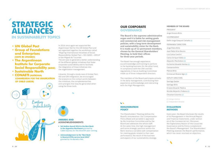 Macro銀行宣傳冊(cè)設(shè)計(jì)欣賞，時(shí)尚扁平插畫(huà)風(fēng)格