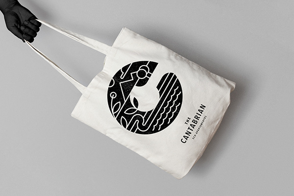 Cantabrian生態(tài)公寓酒店簡約圖形線條logo設(shè)計vi設(shè)計