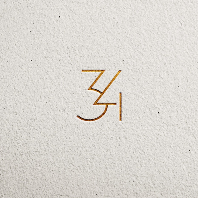 神秘的酷標(biāo)志設(shè)計(jì)-與金葉的薄字體標(biāo)志設(shè)計(jì)