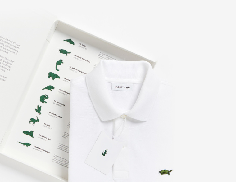  Lacoste 傳達保護瀕危動物的限量版logo設計