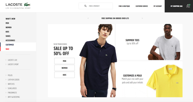 Lacoste網(wǎng)頁設(shè)計(jì)標(biāo)志設(shè)計(jì)