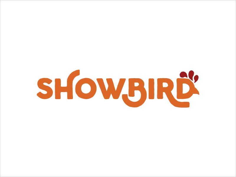  2018年的現(xiàn)代餐廳標(biāo)志設(shè)計(jì)-Showbird Logo1